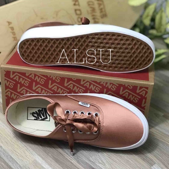 NWT VANS Authentic Satin Lux Rose W AUTHENTIC - Picture 4 of 8